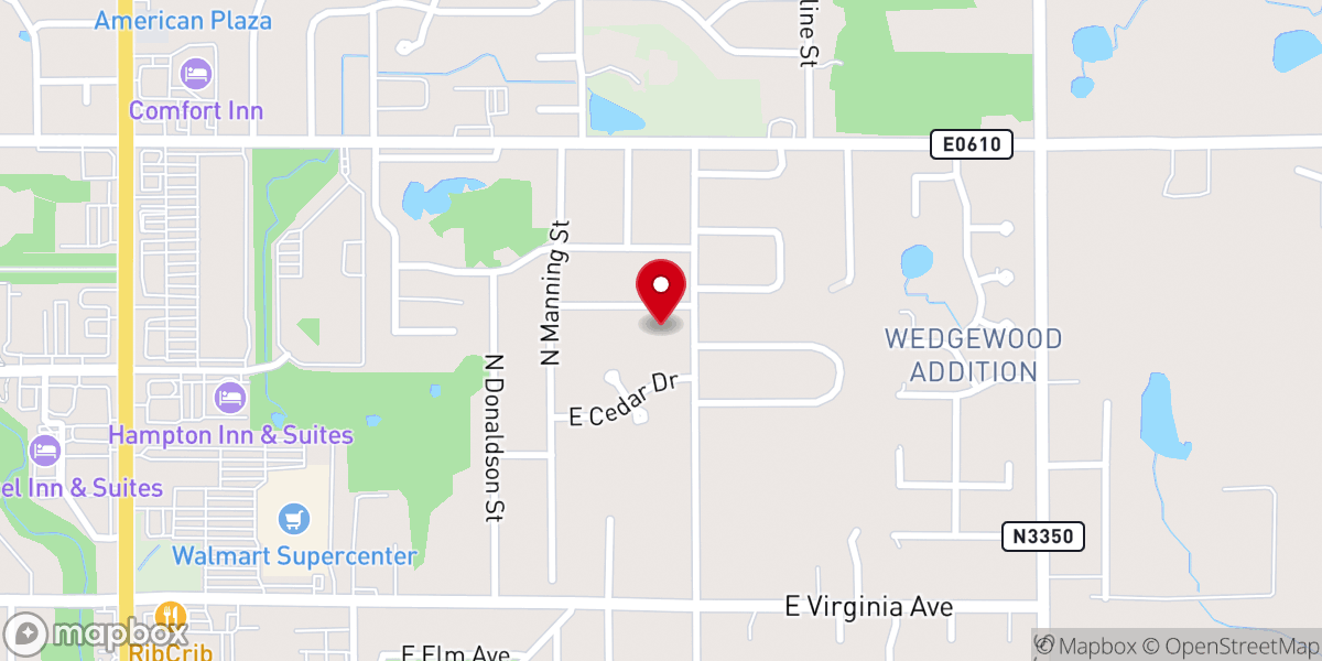Map showing location of Highland Park United Methodist Church