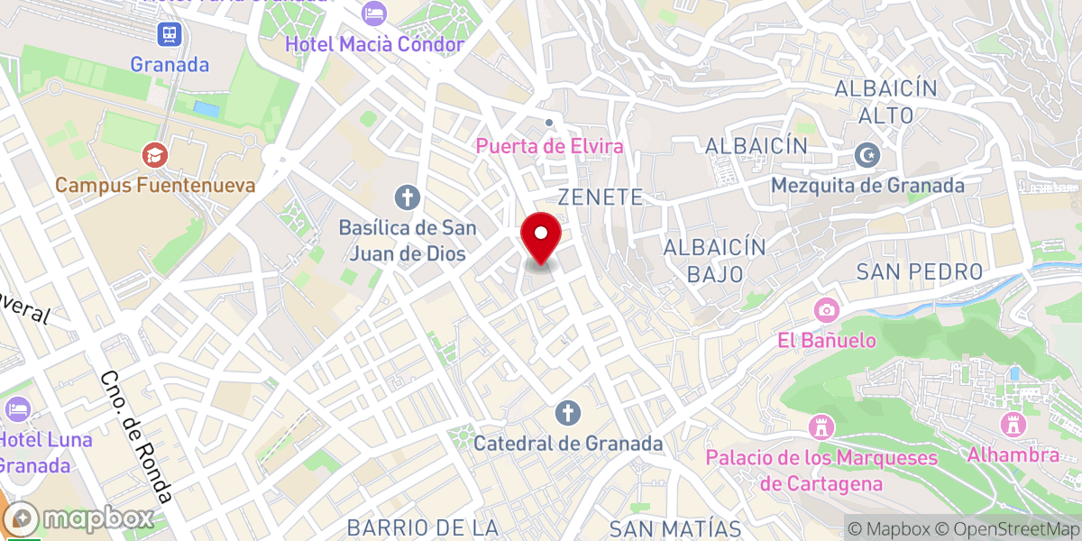 Map showing location of Convento de Santa Paula