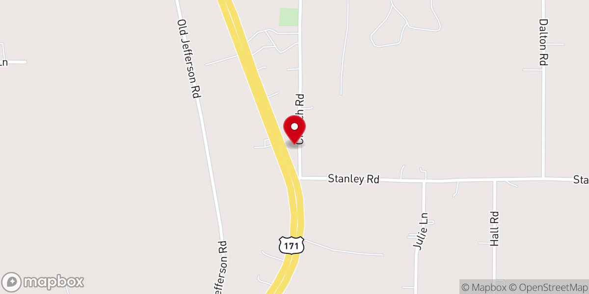 Map showing location of Sugar Shack