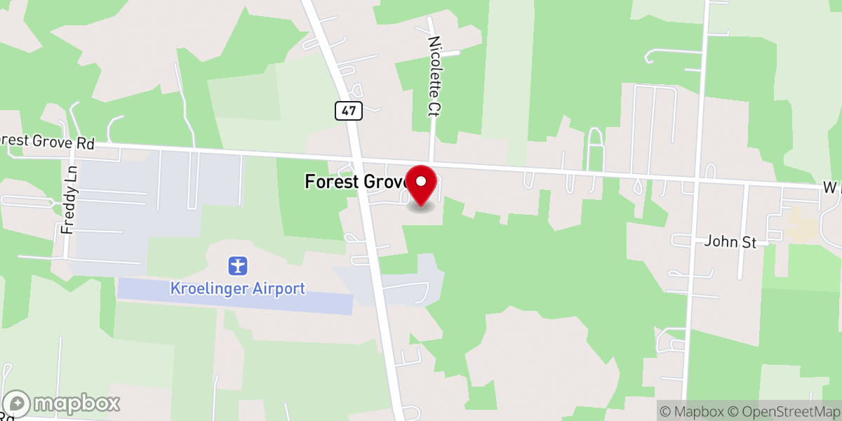 Map showing location of Ramoth Nazarene Church
