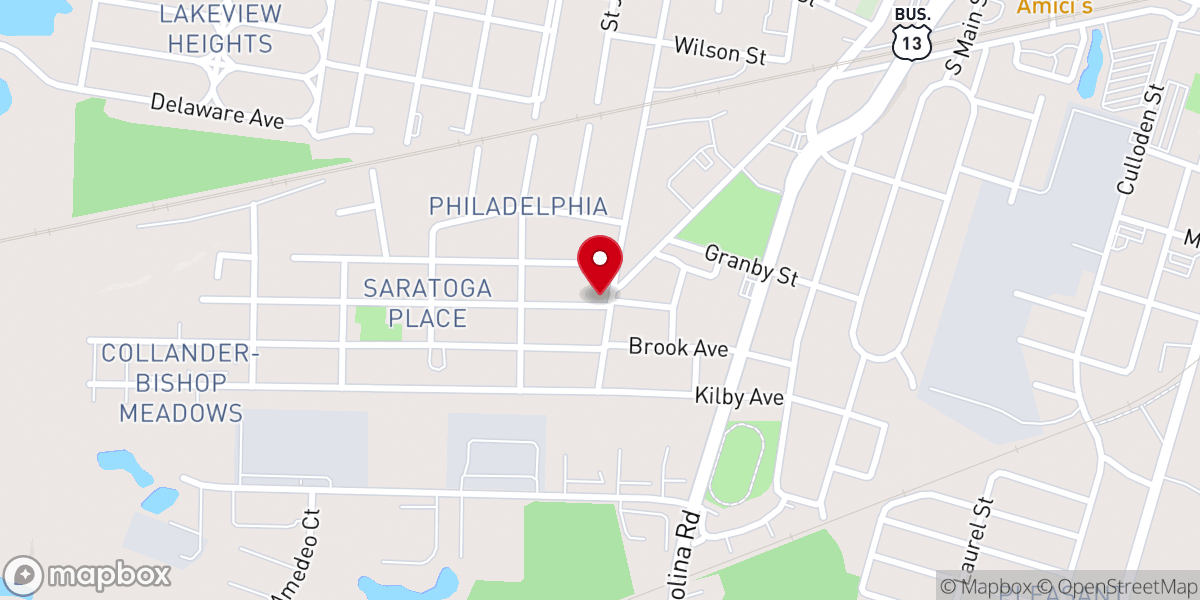 Map showing location of Wellons Street Church Of God