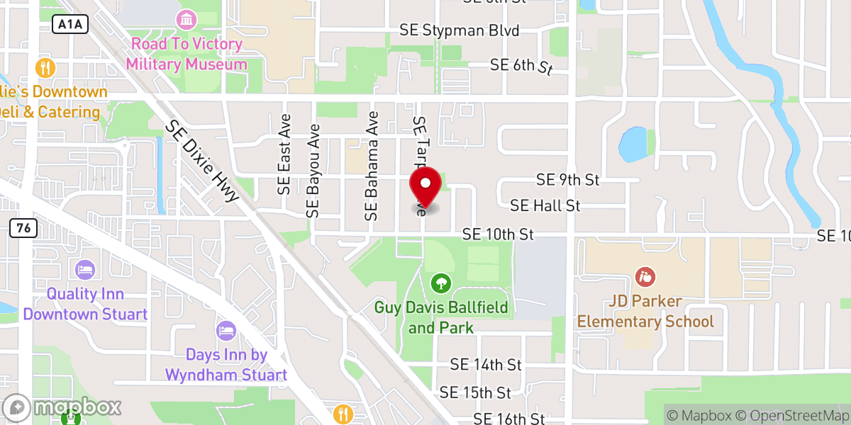 Map showing location of New Birth Community Outreach