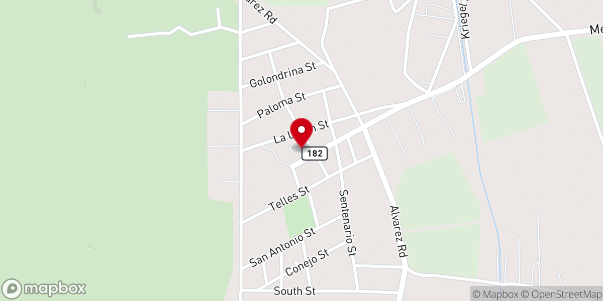Map showing location of Our Lady of Refuge Mission