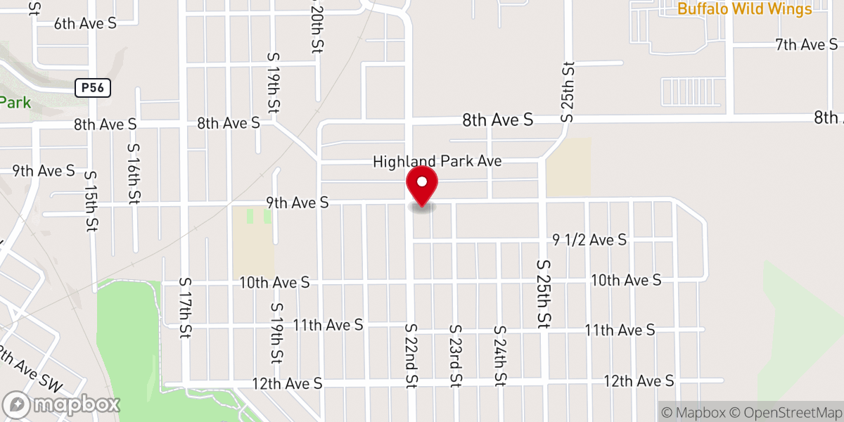 Map showing location of New Beginnings Church