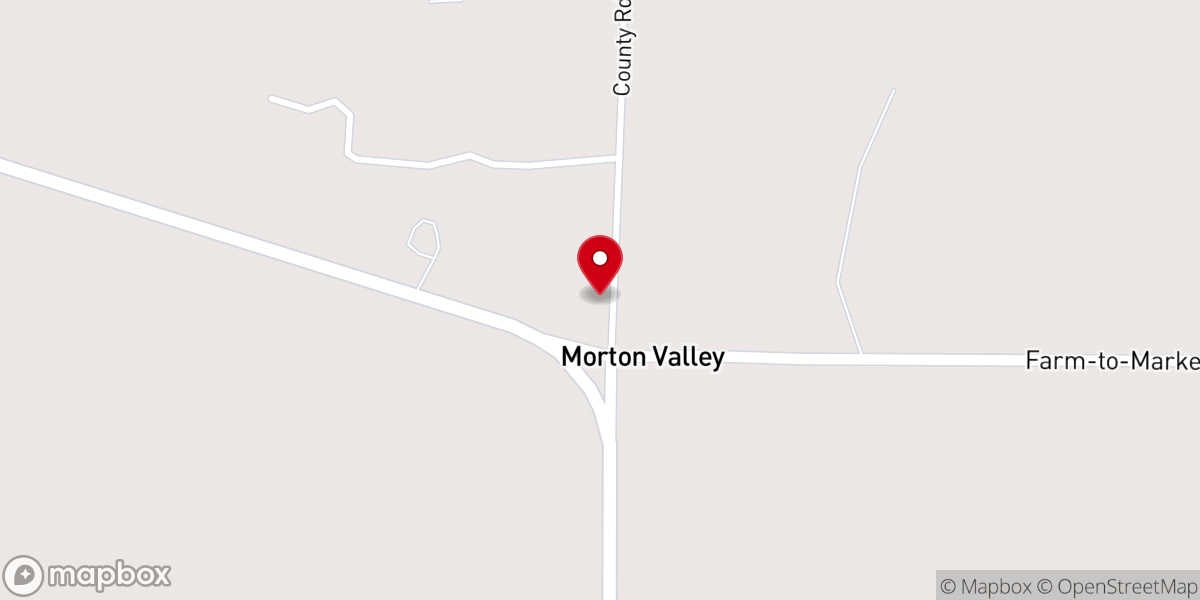 Map showing location of Harmony Baptist Church