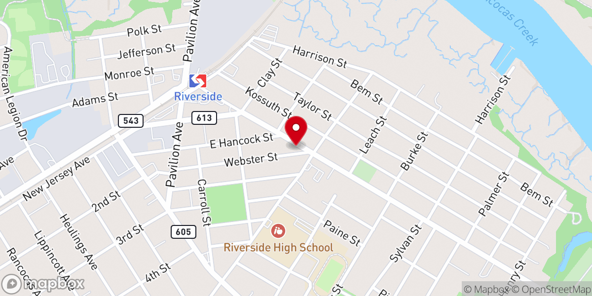 Map showing location of St Stephen's Episcopal Church