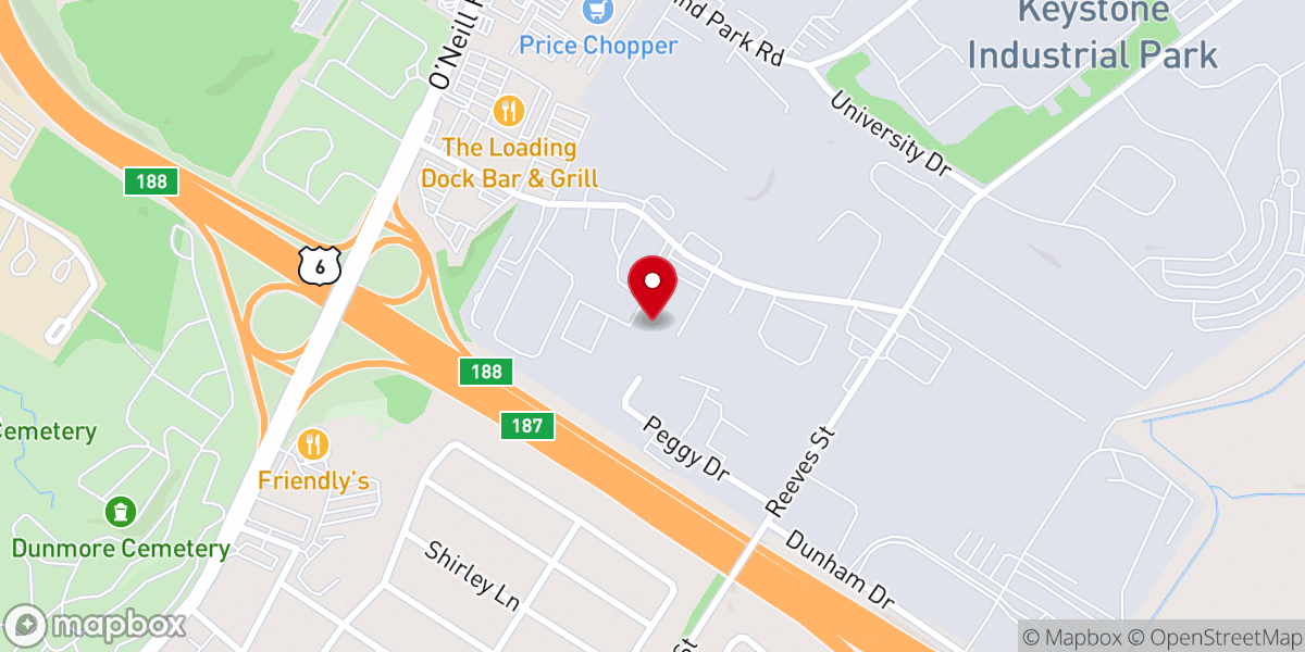 Map showing location of New Life Assembly of God