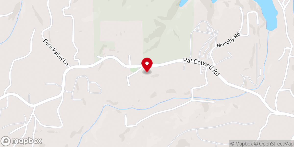 Map showing location of Liberty Baptist Church