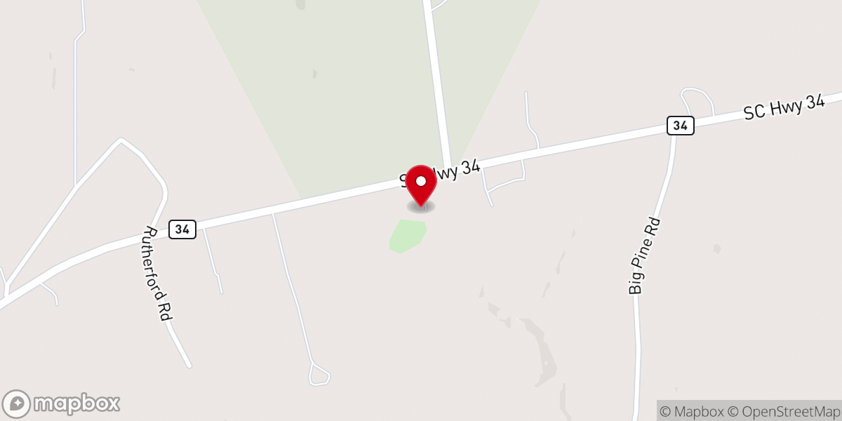 Map showing location of Fairview Baptist Church