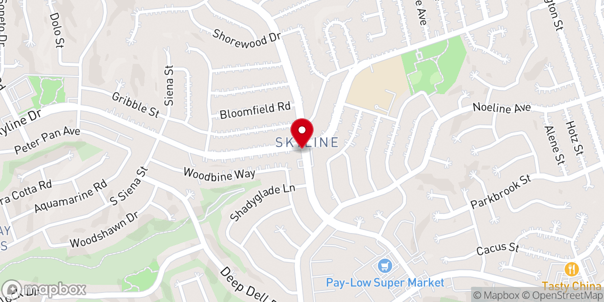 Map showing location of New Jerusalem Community Church