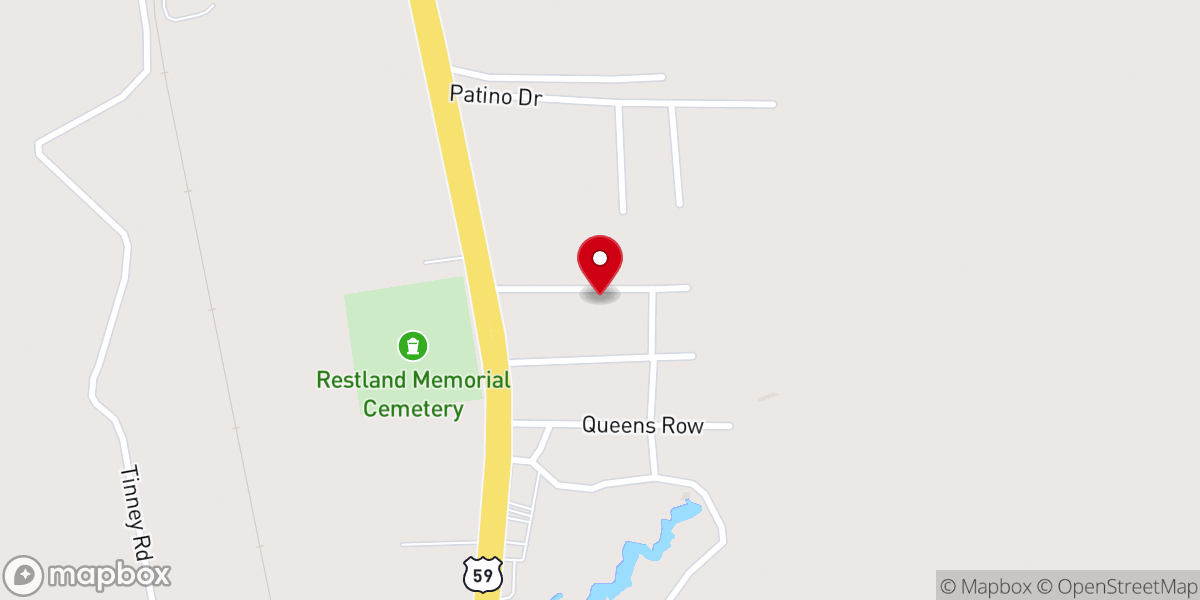 Map showing location of First Community Baptist Church