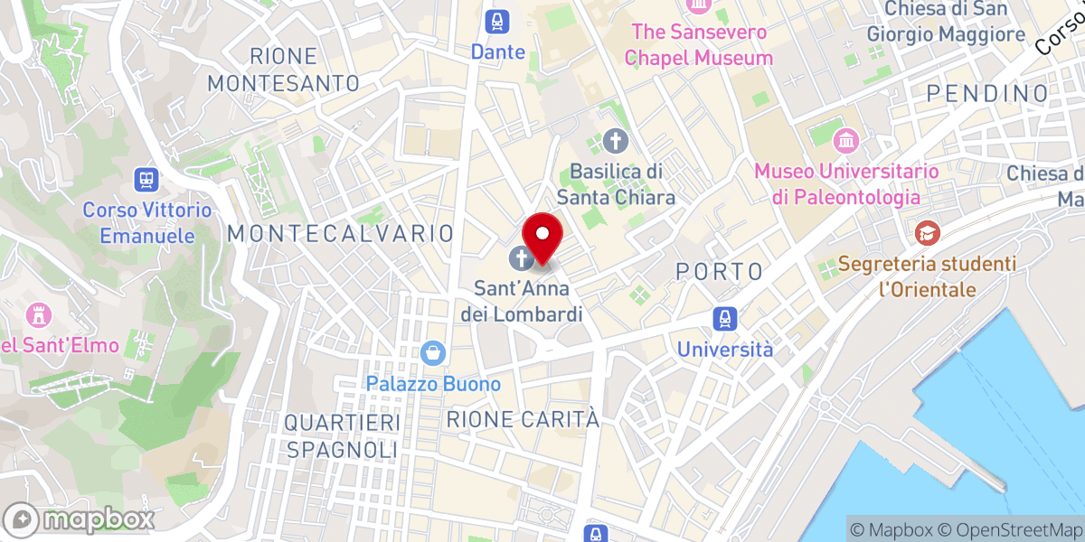 Map showing location of Convento di Monteoliveto