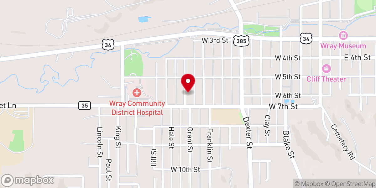Map showing location of First Christian Church