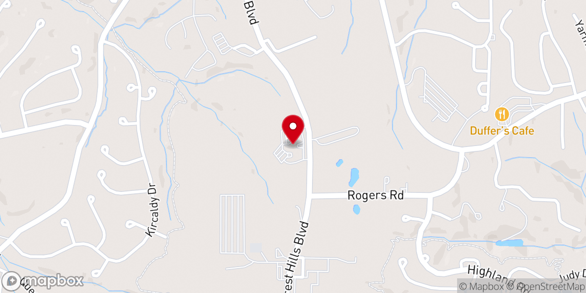 Map showing location of Bella Vista Lutheran Church