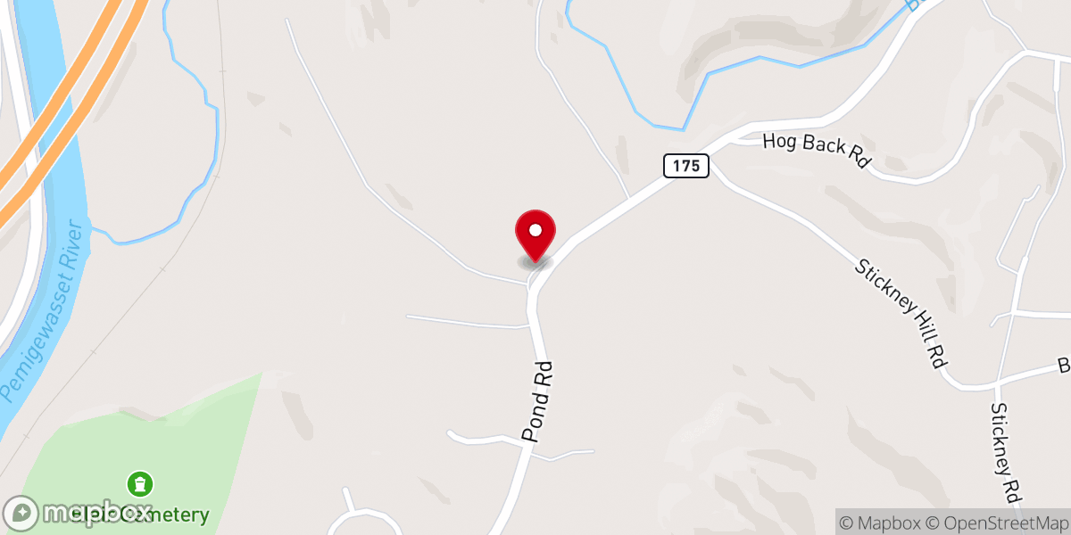 Map showing location of Campton Congregational Church