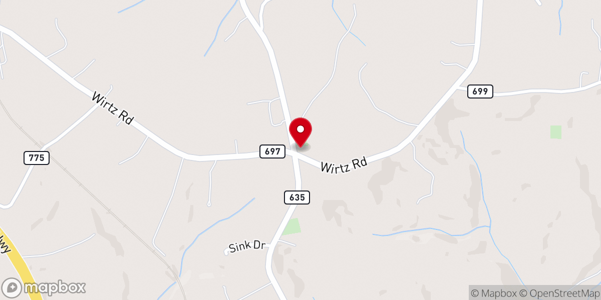 Map showing location of Rehoboth Church