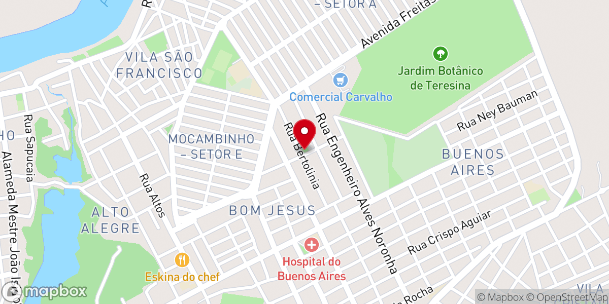 Map showing location of Paróquia São Paulo