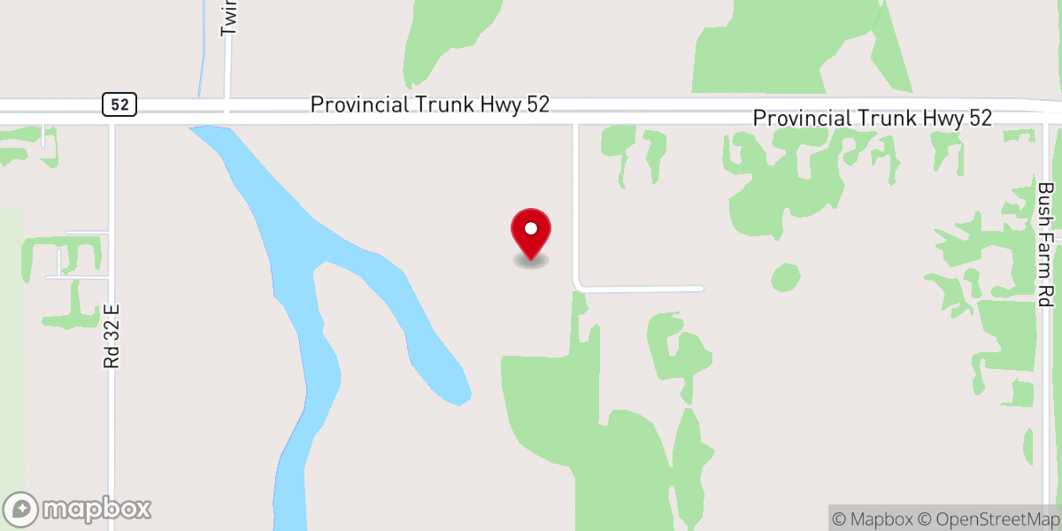 Map showing location of Bethel Church