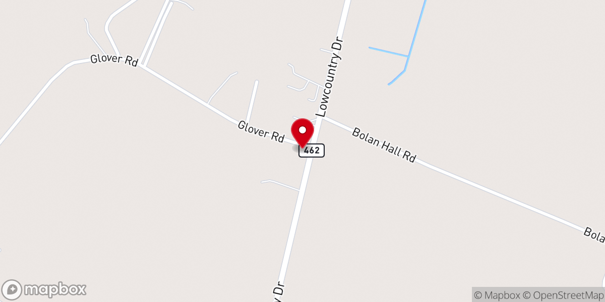 Map showing location of Second Euhaw Church