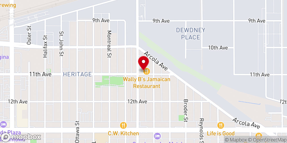 Map showing location of Holy Trinity Serbian Orthodox Church
