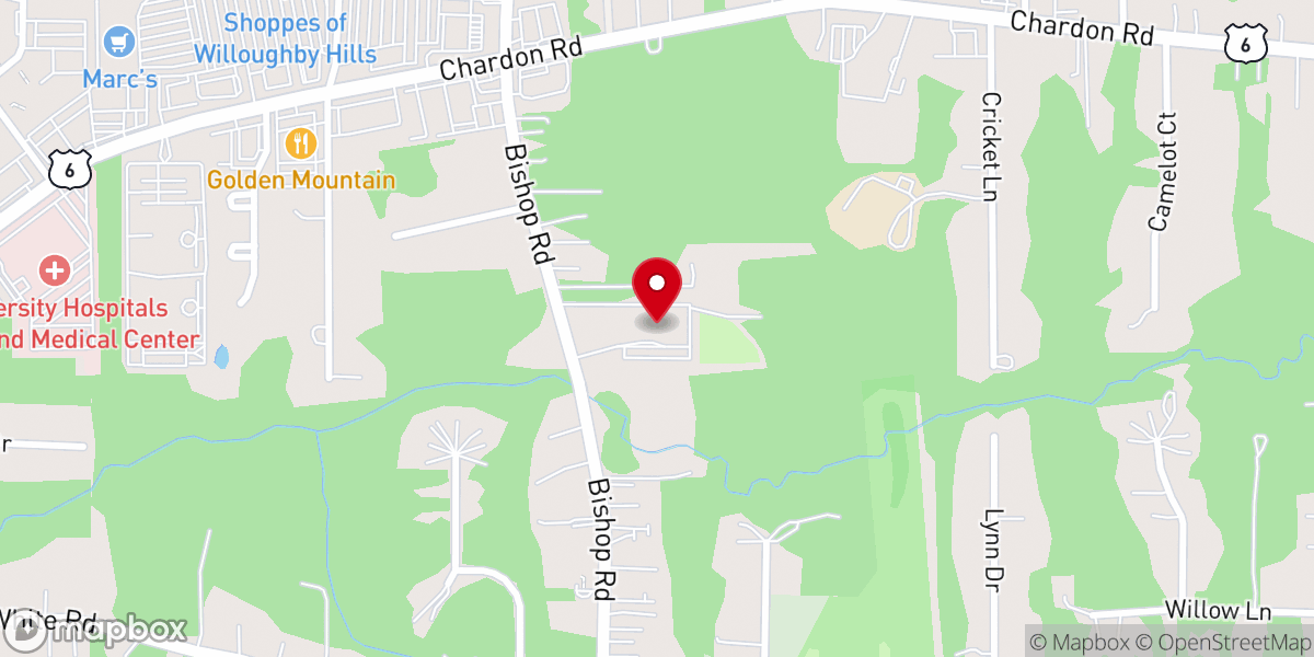 Map showing location of Nottingham Baptist Church