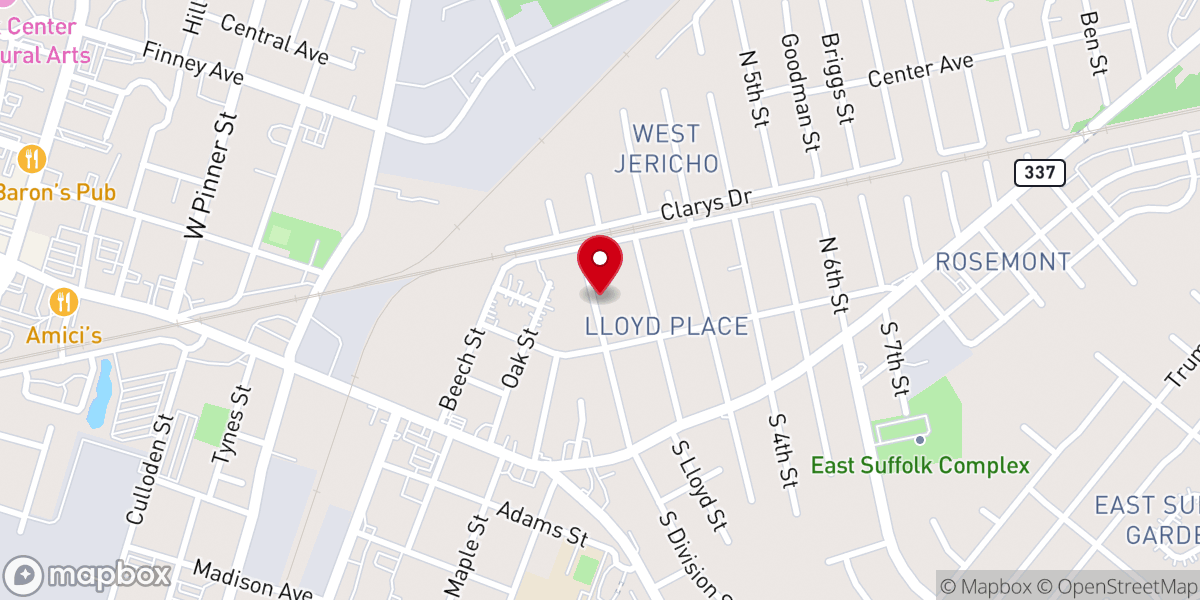 Map showing location of St. John Pentecostal Holiness Church