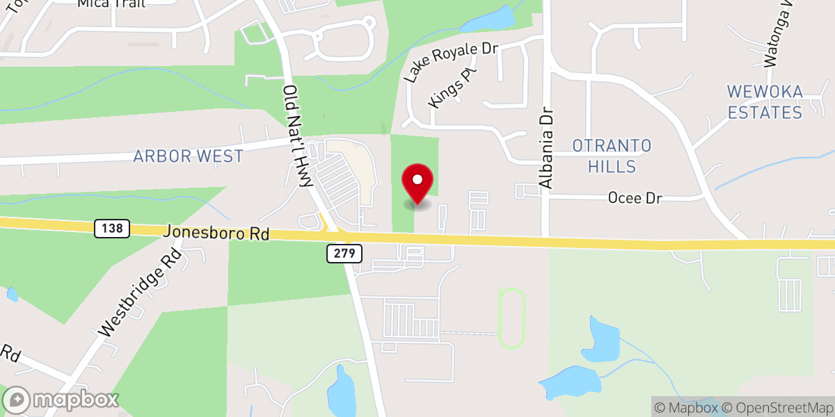 Map showing location of Gilead Christian Church