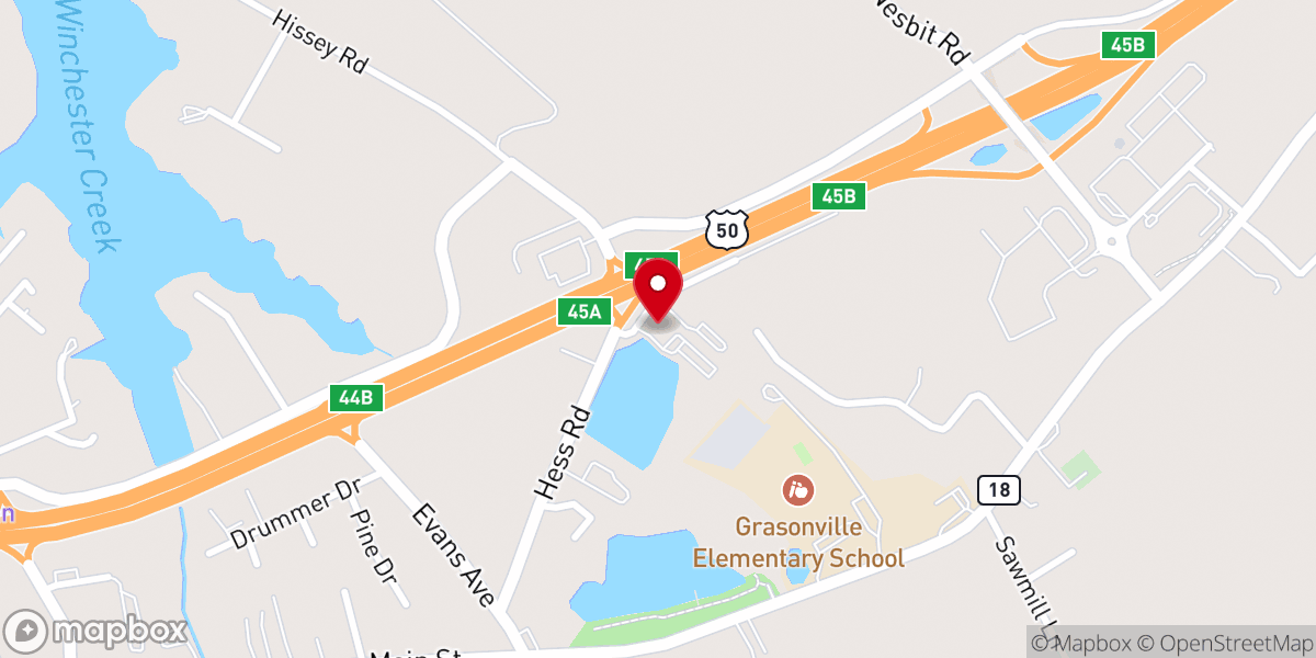 Map showing location of Lakeview Fellowship