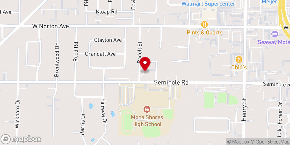 Map showing location of Breakwater Church of the Nazarene