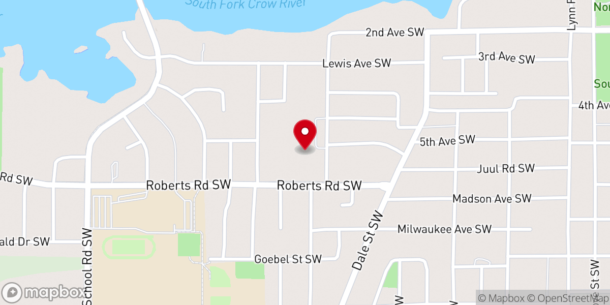 Map showing location of St Anastasia Catholic Church