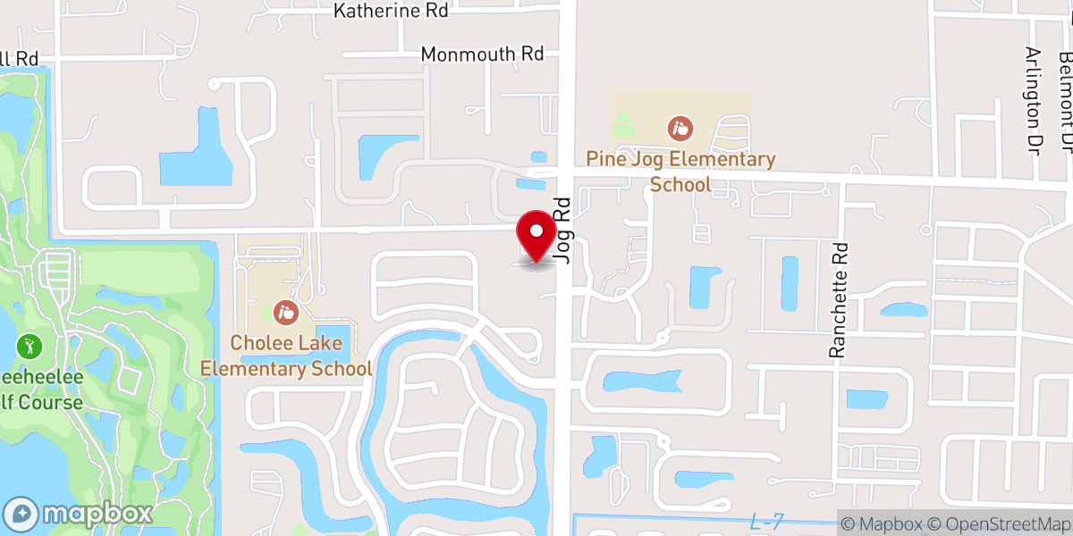 Map showing location of First Free Will Baptist Church