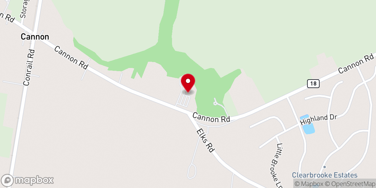 Map showing location of Willowbrook Weddings