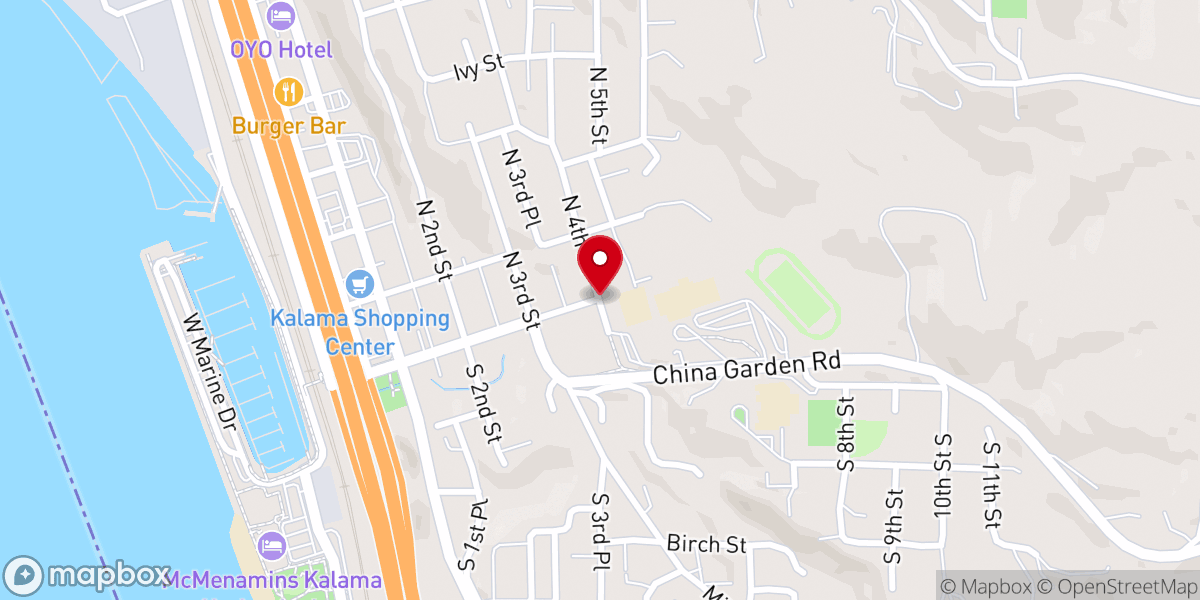 Map showing location of St Joseph Parish Hall