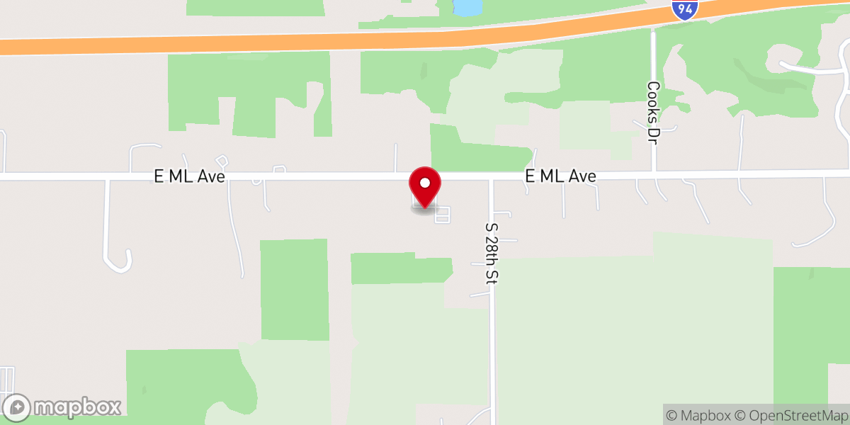 Map showing location of Green Meadow Bible Baptist Church