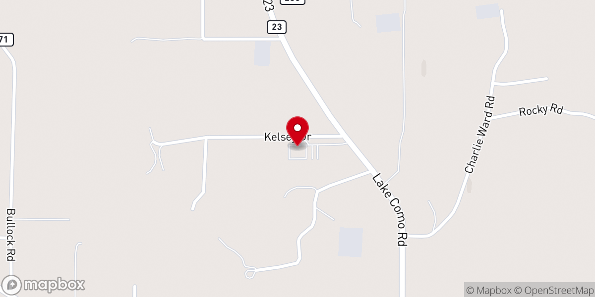 Map showing location of Bethlehem Community Church