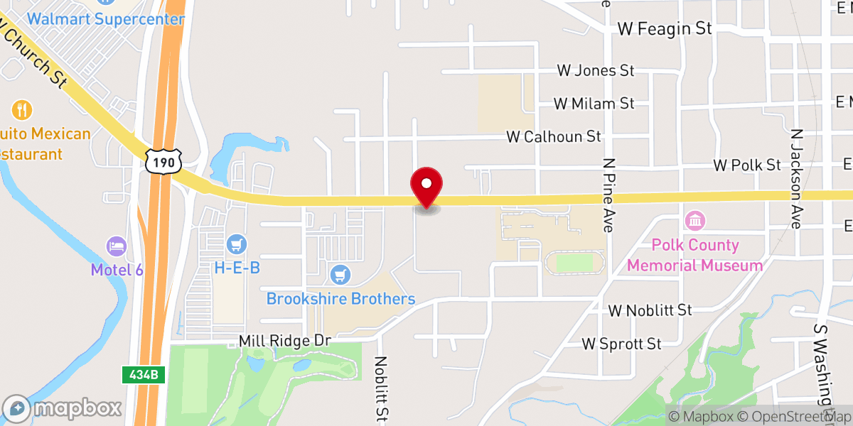 Map showing location of Boost Mobile