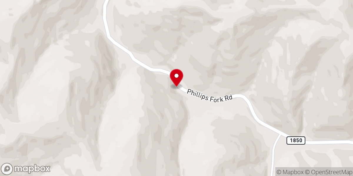 Map showing location of Kelly Rock Church