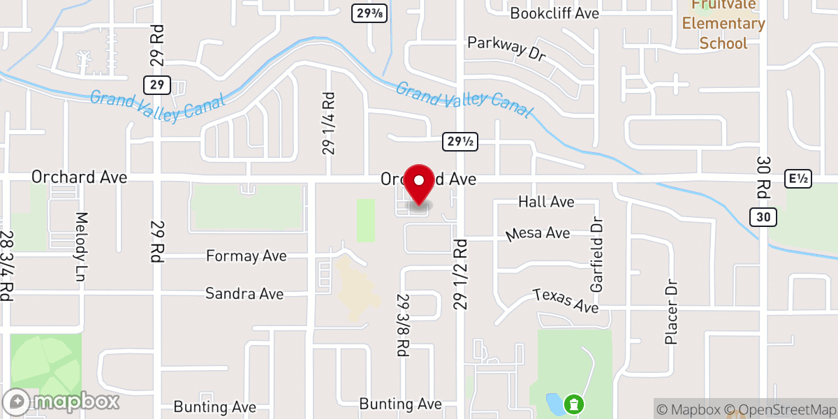 Map showing location of Bethel Assembly of God
