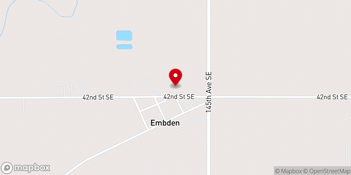 Map showing location of St John's Lutheran Church. This si
