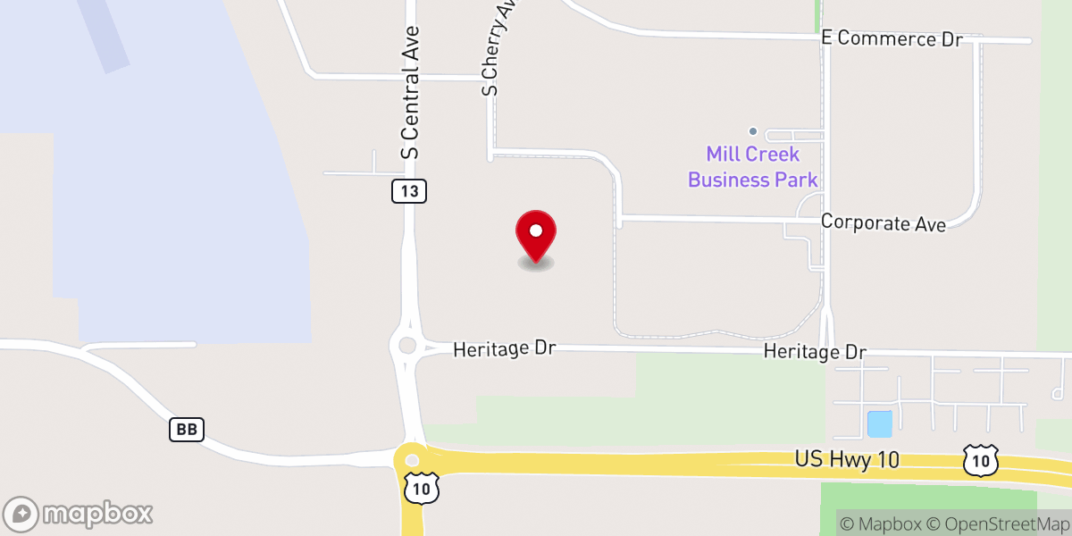 Map showing location of North Ridge Church South Campus