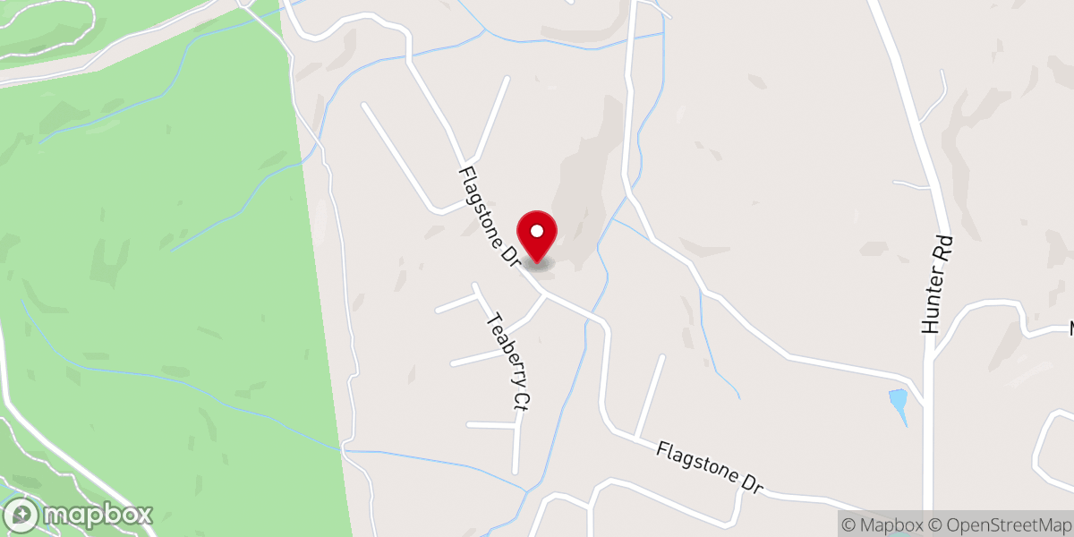 Map showing location of Terry's DJ Services