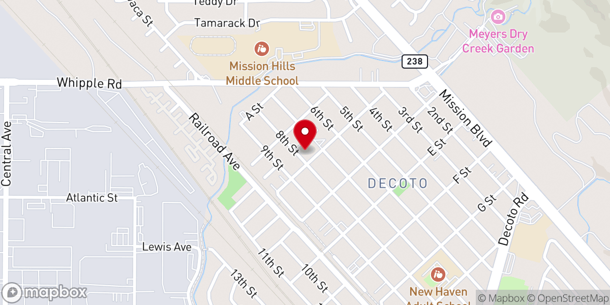 Map showing location of Congregations Organizing For Renewal