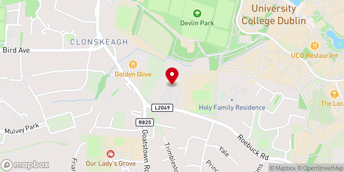 Map showing location of Monastery of the Immaculate Conception / Carmelite Nuns