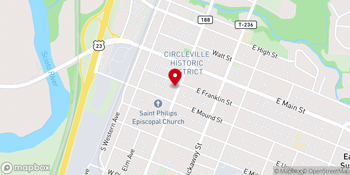 Map showing location of Resurrection Baptist Church Prsng