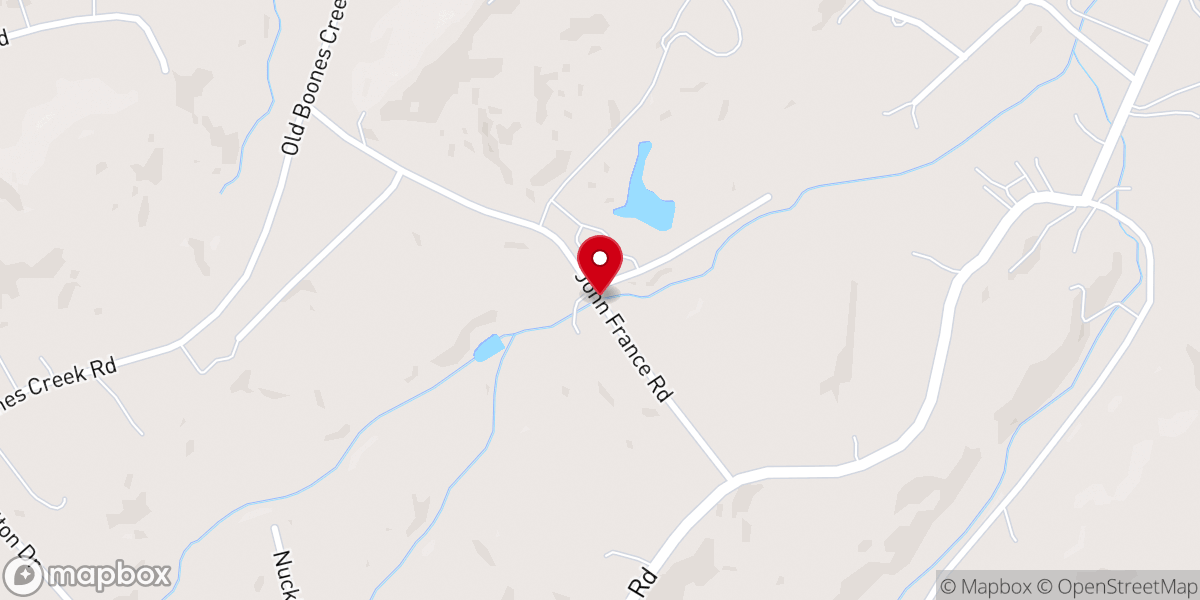 Map showing location of Grace Meadows Church