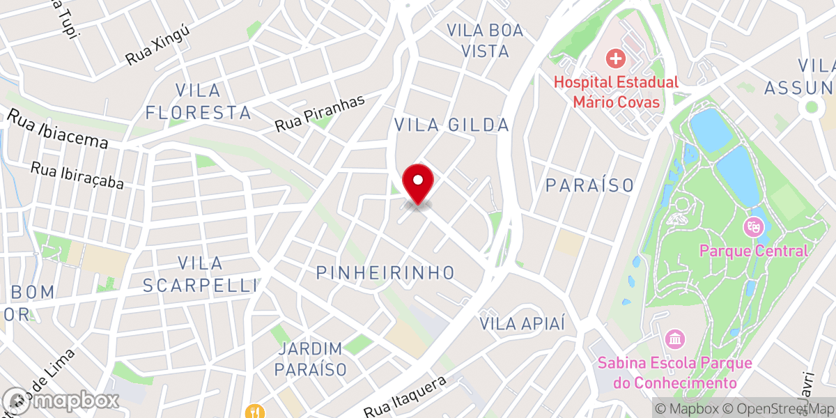 Map showing location of Igreja Pentecostal Poder de Deus