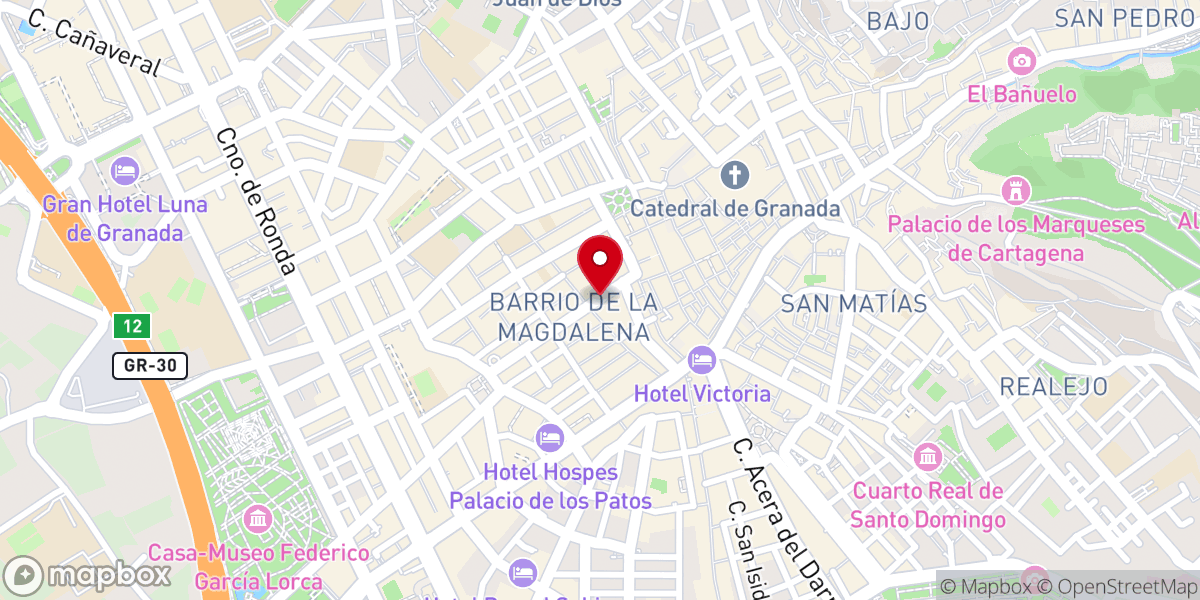 Map showing location of Agustinas Recoletas Santísimo Corpus Cristi