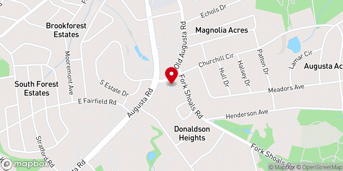 Map showing location of Church of Christ