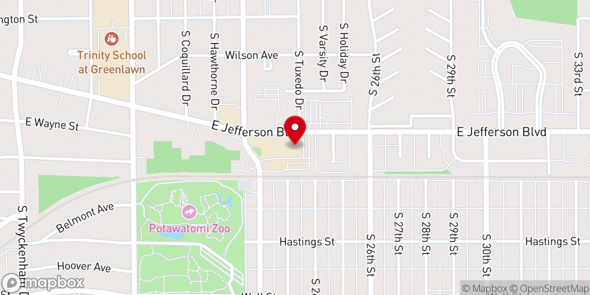 Map showing location of St. Anthony de Padua Roman Catholic Church