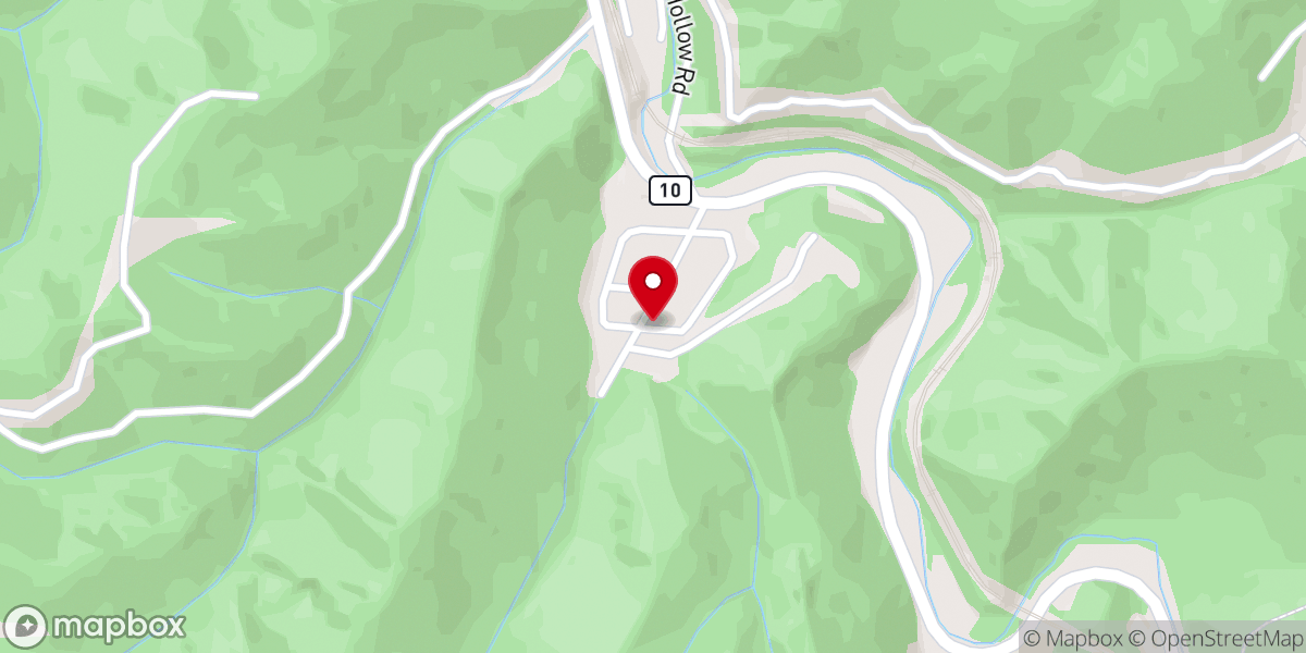 Map showing location of Bud First Baptist Church